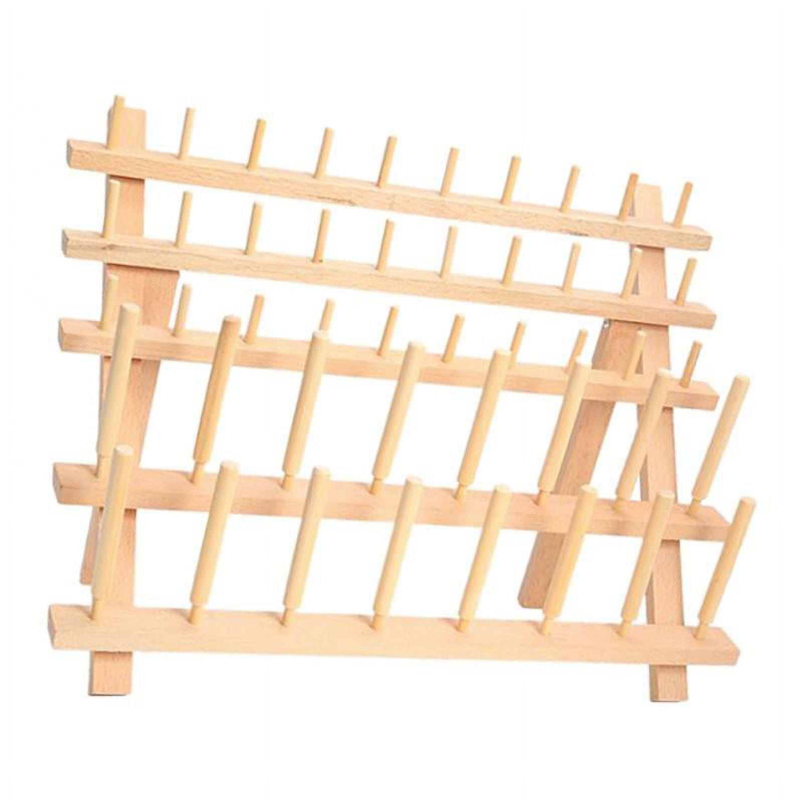 Wooden Thread Rack Holder - 46 Spool Skeins Stand, Thread Organiser, 30cm x 40cm