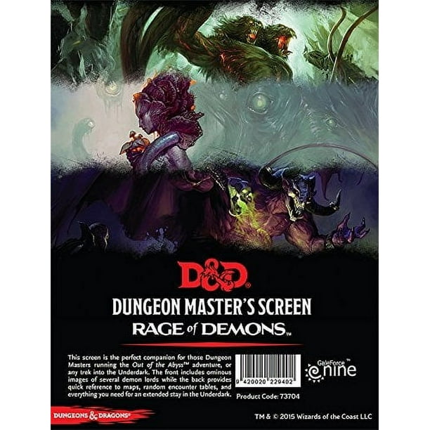 Pantalla DM de Dungeons & Dragons: Rage of Demons (Out of th