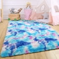 OldPAPA Fluffy Rugs for Living Room, Washable Rugs, 2x6 Area Shag Rugs