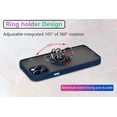 thumbnail image 6 of is Specially Designed for iPhone 12 Pro Max Anti-Fingerprint, Built-in 360° Rotating Ring Bracket Solid and Durable Magnetic car Phone case, Suitable for iPhone 12 Pro Max 6.7inches Male-Blue, 6 of 11
