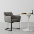 thumbnail image 2 of Manhattan Comfort Serena Dining Armchair with Steel Frame in Gray, 2 of 10