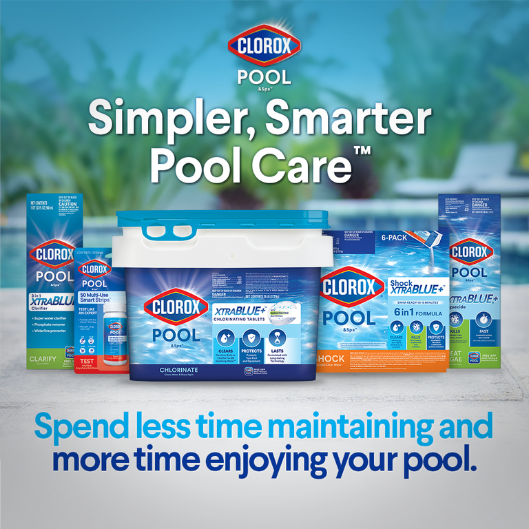 Clorox Pool&Spa Shock XtraBlue+ Granules Swimming Pool Shock, 1lb