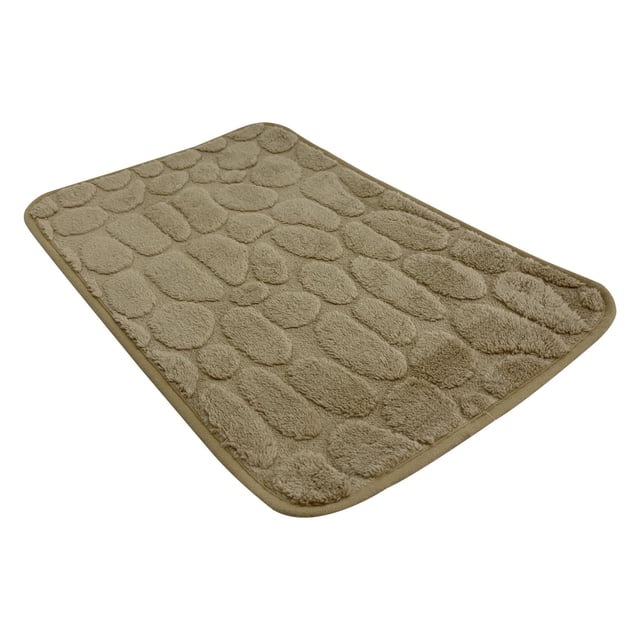 Tapete Antideslizante Absorbente Con Textura de Piedra beige