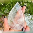 thumbnail image 5 of 1pc Natural White Crystal Water Drop Ornament (3.54-3.94inch) | Artisan Hand-Polished, Lustrous as Cream, Elegant Home Decor & Gift, 5 of 7
