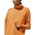 thumbnail image 2 of Txlixc Suéter casual de otoño e invierno para mujeres suéter suelto de manga larga y cuello alto de color sólido Txlixc  moda, 2 of 9
