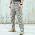 thumbnail image 5 of SRZYMJ Men's Stretch Tactical Pants Water Resistant Ripstop Cargo Pants Outdoor Lightweight Work Hiking Pants, 5 of 9