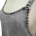 thumbnail image 6 of jtjvou Women's Sleeveless Denim Overall Dress Casual Vintage Loose Fit Mini Dress with Pockets Gray M, 6 of 7
