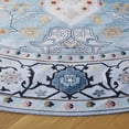 thumbnail image 3 of Safavieh Tucson Nazca Oriental Machine Washable Area Rug, Aqua/Light Blue, 6' x 6' Round, 3 of 10