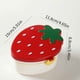 thumbnail image 3 of Caja Bento de Fresa, Almacenamiento de Alimentos de 2 Capas, Incluye Tenedor y Cuchara, Material de Grado Alimenticio, Apto para Microondas, Congelador y Lavavajillas, Portátil para Almuerzos, Fácil, 3 of 3