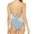 thumbnail image 2 of Polo Ralph Lauren COBALT/WHITE Stripe Tie-Back One-Piece Swimsuit, US Small, 2 of 4