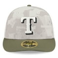 thumbnail image 2 of Men's New Era Light Beige/Olive Texas Rangers 2025 Armed Forces Day Low Profile 59FIFTY Fitted Hat, 2 of 5