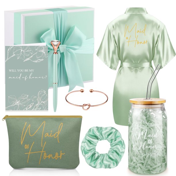 Set de regalo Irenare Proposal, 8 unidades, batas de maquillaje, bolsa de maquillaje y tarjetas