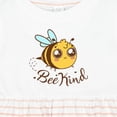 thumbnail image 4 of Inktastic Cute Bee Kind Bee Girls Baby Dress, 4 of 5
