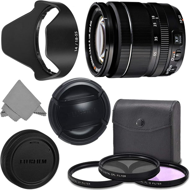 FUJIFILM XF 18-55mm f/2.8-4 R LM OIS Wide Angle Lens (16276479) + AOM Pro  Kit Combo Bundle ? Fuji 18-55 mm X-Mount Zoom Kit Lens - International 