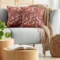 thumbnail image 5 of Ambesonne Antique Throw Pillow Cover 2 Pack, Vector Thai Culture, 18", Ruby, 5 of 7