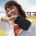 thumbnail image 3 of Cartera de pulsera VONAL, acolchada, de nailon, con bloqueo RFID, negra, para mujer, 3 of 8
