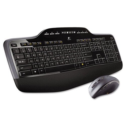 Logitech MK710 Wireless Desktop Set, Keyboard/Mouse, USB, Black
