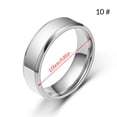 thumbnail image 4 of Qarigey Anillo de banda Unisex aniversario estética mujeres hombres mano joyería novio novia regalos accesorios plata tamaño 10 Type3 NO3 Qarigey AP010324-13B, 4 of 6