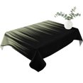 thumbnail image 2 of Sage Green Black Ombre Table Cloth Waterproof Tablecloths, Modern Abstract Striped Gradient Tablecloth Dining Table Cover for Kitchen Party Tabletop Outdoor, Rectangle Tablecloth 52x70 Inch, 2 of 9