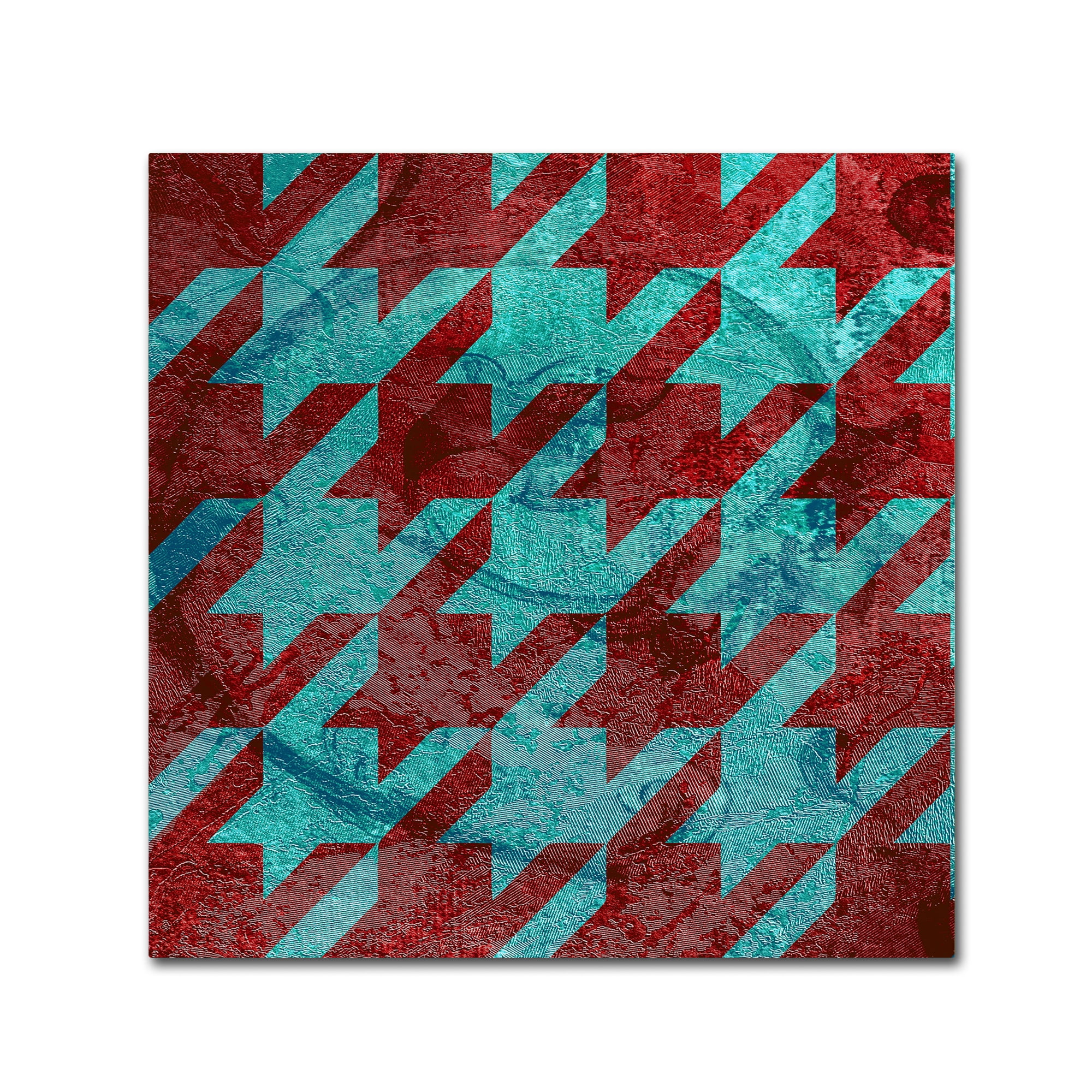Trademark Fine Art "Houndstooth IV" Canvas Art by Color Bakery
