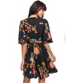 thumbnail image 2 of Vestido de fiesta fluido con estampado floral dividido con botones boho para mujer Xemadio WRMH-240-2, 2 of 7