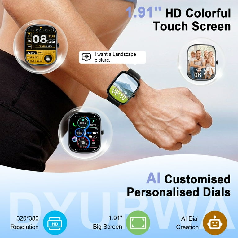 AI Smart Watch for Women Men 1.91