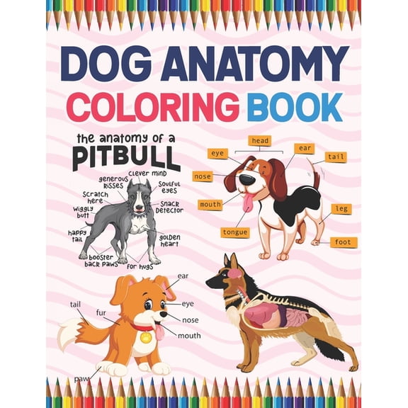 Dog Anatomy Coloring Book