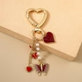 thumbnail image 4 of Elegant Butterfly Flower Keyring Holder for Women Girls Purse Bag Decoration, 4 of 10