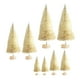 thumbnail image 2 of 8-Adornos de árbol en miniatura 4 tamaños Mini árbol de Navidad artificial para decoración del hogar Beige Zulema Pino en miniatura, 2 of 8