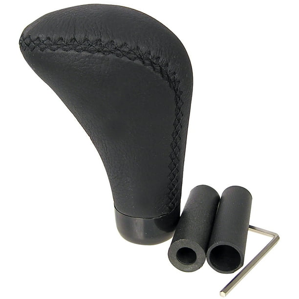 Auto Drive Genuine Leather Shift Knob, Black