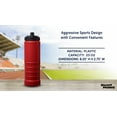thumbnail image 4 of 10 Plastic Water Bottles Set, 23 oz. - Screw-On Lid, Grip Design - Red, 4 of 5