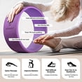 thumbnail image 3 of Overmont Yoga Wheel Set 3 Pack Yoga Foam Roller Perfect for Back Pain Backbends & Stretches Increase Strength & Flexibility, Massage Ball Included, 3 of 7