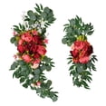 thumbnail image 1 of Flores artificiales para arco de boda, guirnaldas florales para dormitorio, sala de estar, decoración de fiesta Rosa oscuro, 1 of 9