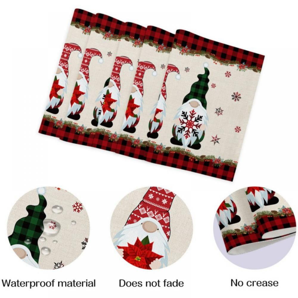 Christmas Placemats Cloth Placemats Place Mats Indoor Christmas