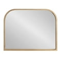 thumbnail image 6 of Kate and Laurel Occonor Modern Wooden Arched Mirror, 36 x 28, Natural, Transitional Arch Wall Mirror with Geometric Shape for Use as Bathroom Mirror for Vanity or Fireplace Mantel Mirror, 6 of 8