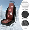 thumbnail image 7 of Uorisanigo Car Seat Covers Set Front Seats Only – Premium Pink Strawberry Automotive Bucket Seat Covers, 2 PCS Interior Accessories Cover for Car Truck Van SUV Seats Protection, 7 of 7