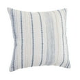 thumbnail image 6 of Ox Bay Davina White/Blue Striped Cotton Adult Decorative Throw Pillow, 6 of 9