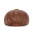 thumbnail image 2 of Gorro octogonal de PU, boina artística para jóvenes, para primavera y otoño, para exteriores, impermeable, para hombres y mujeres, sombrero de pintor retro, 2 of 5