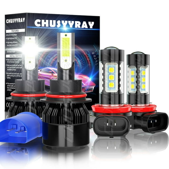 For Ford Focus 2005 2006 2007 High/Low Beam LED Headlight Fog Light Bulbs 6000k