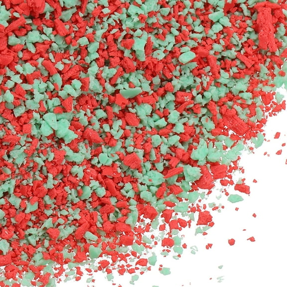 Uxcell Polymer Clay Faux Confetti Crumbs 50g for Art DIY Nail(Red,Green)