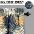 thumbnail image 3 of Summer Vibes Jungle Leaves 2-Piece Kitchen Curtains 27.5x24 Inch Botanical Beach Vacation Design Panels, 3 of 4