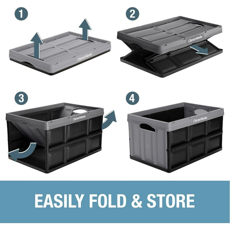 Collapsible bin discount