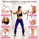 thumbnail image 2 of Kit de 13 Barra de Pilates,Bandas de Resistencia para Ejercicio,Palo de Pilates de Estiramiento,Ligas para Ejercicio Elásticas Reforzadas,Correas para Tobillo,Poste de Yoga Fitness Gym, 2 of 6