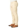 thumbnail image 6 of AZAR MAN Slim Fit 2 Button Tan Beige Micro Textured Weave Men's Suit Notch Lapel 50 Long, 6 of 8