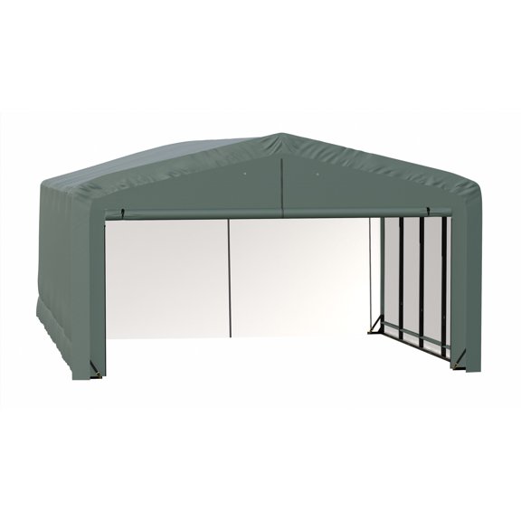 ShelterLogic ShelterTube 20 x 32 x 12 ft Green Wind And Snow-Load Rated Garage