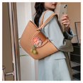 thumbnail image 5 of Nvzi Bolso de hombro tejido, bolso de mano tejido y bolso de cosméticos, bolsos de mano tejidos elegantes para playa de verano, 13,77 x 3,93 x 8,66 pulgadas, color caqui, 5 of 5