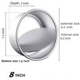thumbnail image 3 of Non-Stick Deep Aluminum Round Cake Pan with Removable Bottom for Wedding/Birthday/Christmas Cake Baking Round Cake Tin Set with Loose Base, 3 of 9