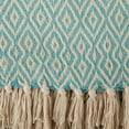 thumbnail image 3 of Aqua Double Diamond Throw, 3 of 3