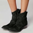 thumbnail image 2 of NECHOLOGY Botas Mujer Adulto Femenino Zapatos Botines mujer Zapatos casuales Botas retro Cómodas Tobilleras romanas Slip-up Botas de mujer de tacón bajo para mujer (Black, 8.5), 2 of 6