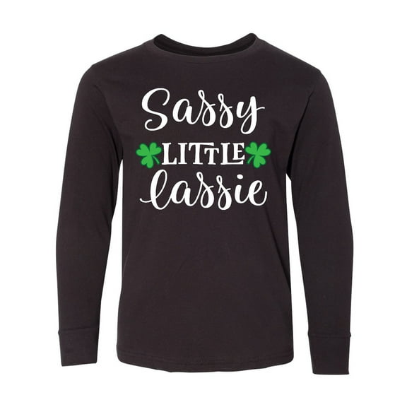 Inktastic St Patricks Irish Lassie Long Sleeve Youth T-Shirt